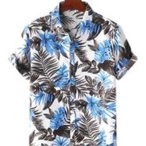 HAWAIIAN TROPICAL FLORAL PRINT SHIRTS